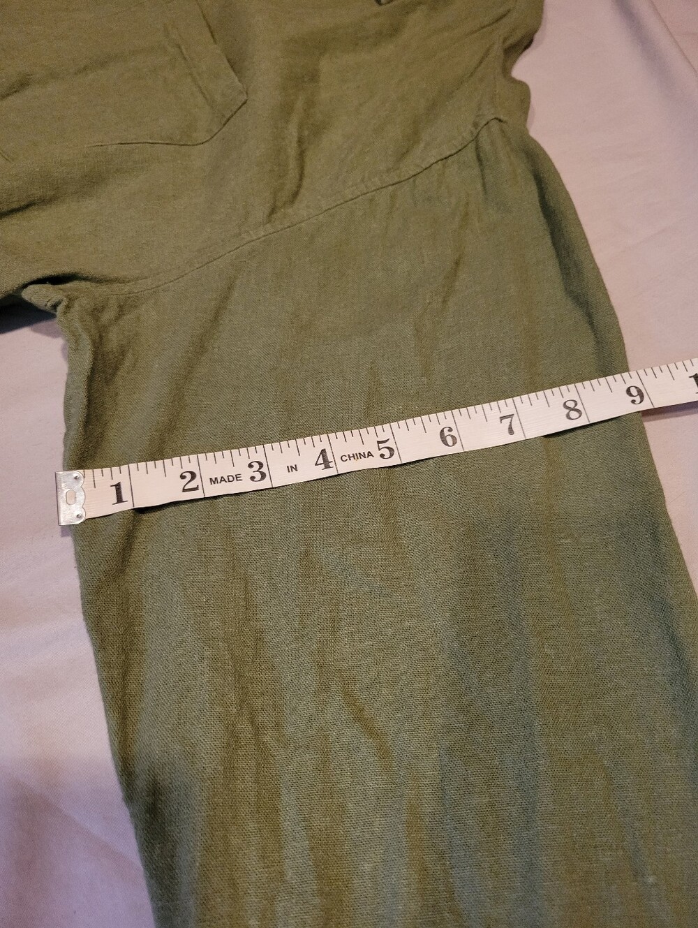 Old Navy Olive Green Long Sleeve Shirt Dress - Picture 10 of 11